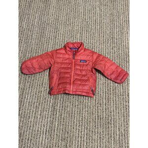 Patagonia Down Puffer Jacket Red Youth Kids 12-18M Unisex